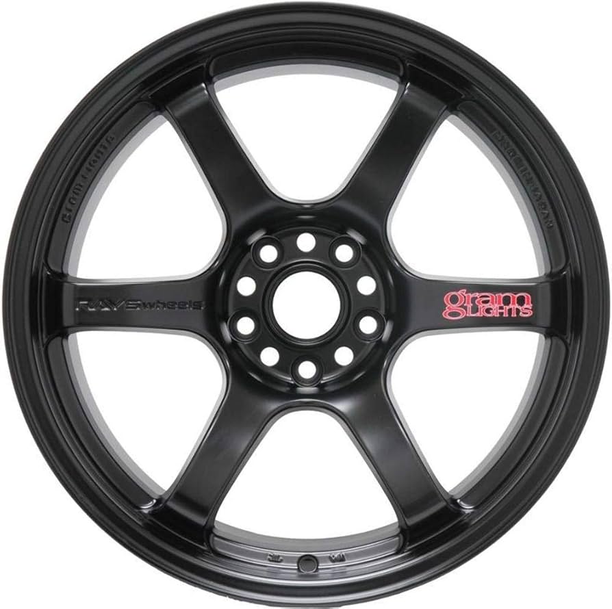 Gram Lights 57DR 15x8 +28 4-100 Semi Gloss Black Wheel
