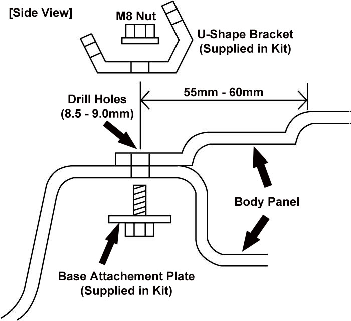 Cusco Type OS Rear Add-On V-Brace Subaru Impreza GC8-GDA GDB (Cannot be used w/o 666 541 A)