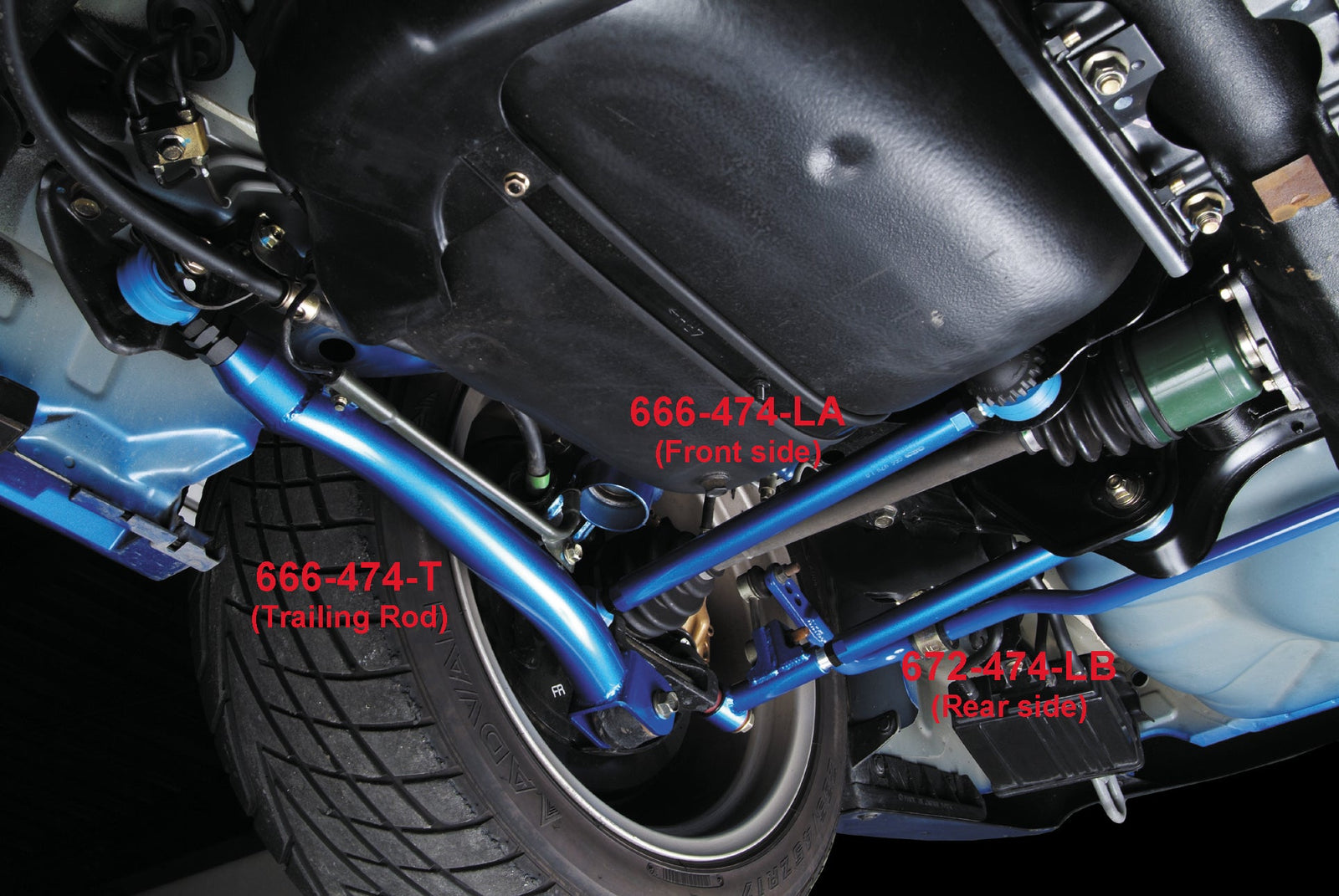 Cusco Lateral link Kit-Rear Front Side adj. Pillowball ends WRX GD