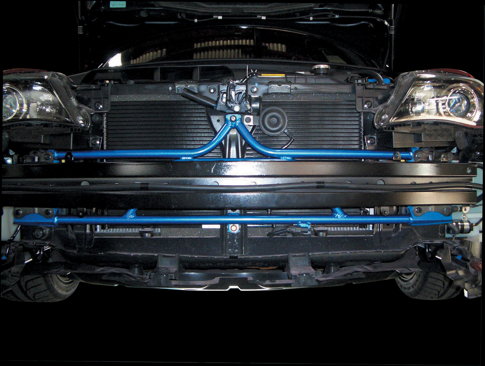 Cusco Power Brace Front Member GH8 GRB GVB WRX/STi (retains factory bumper beam)