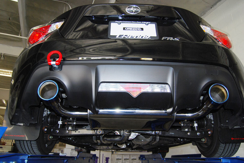 Invidia Subaru BRZ / Scion FRS Q300 w/ Rolled Titanium Tips Cat- Back Exhaust (Blue Edge)