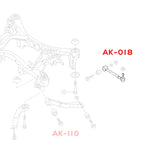 Godspeed Project Scion FR-S (ZN6) 2013-16/Toyota 86 (ZN6) 2017-20 Gen2 Adjustable Rear Toe Arms With Spherical Bearings