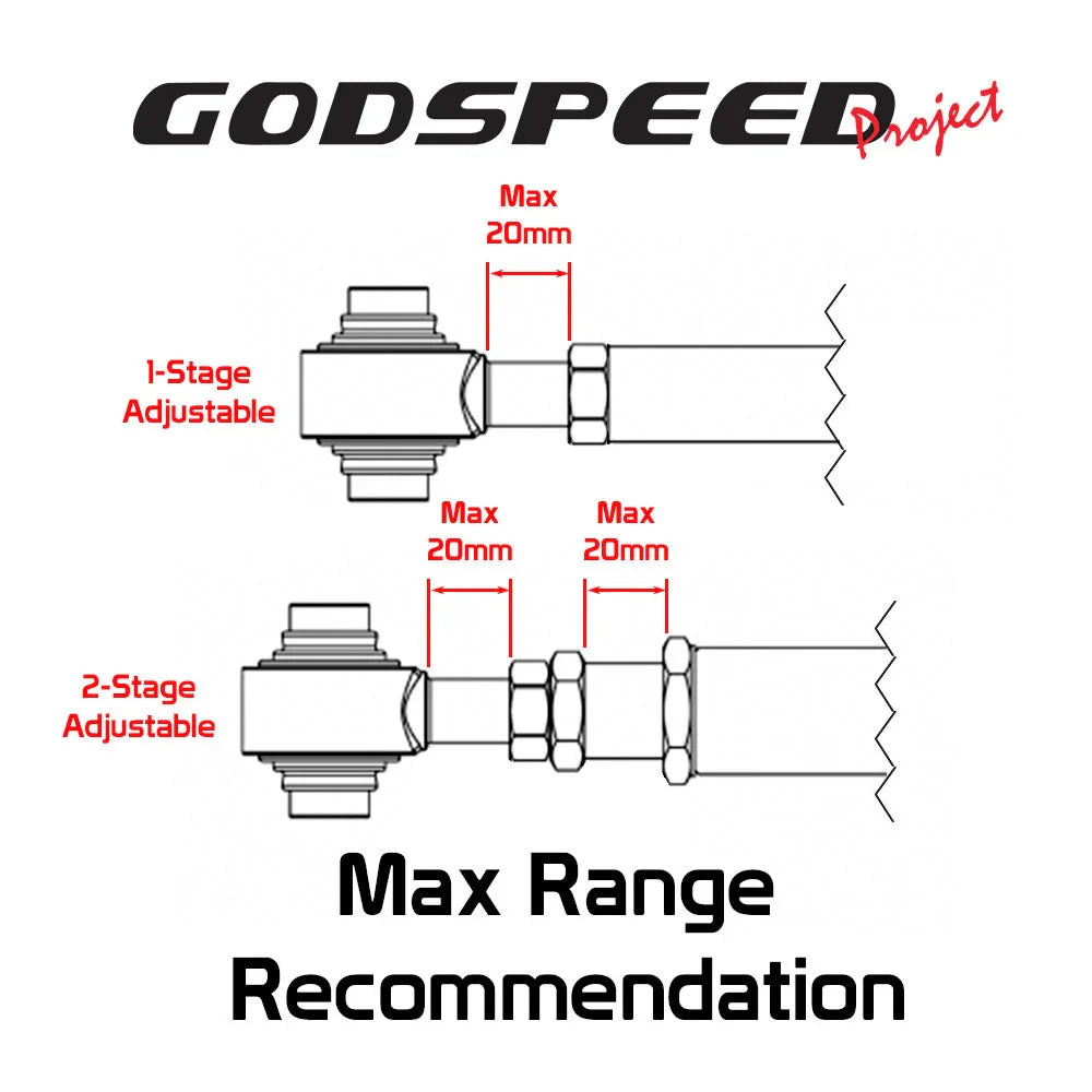 Godspeed Project Honda Civic 06-15 Gen2 Adjustable Rear Camber Arm [Red]