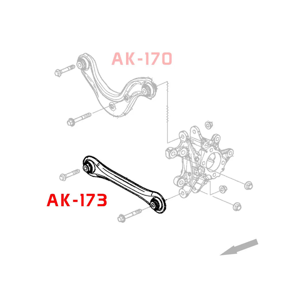 Godspeed Project Honda Insight 19+ (Ze4) Adjustable Rear Toe Arm (Spherical Bearing)