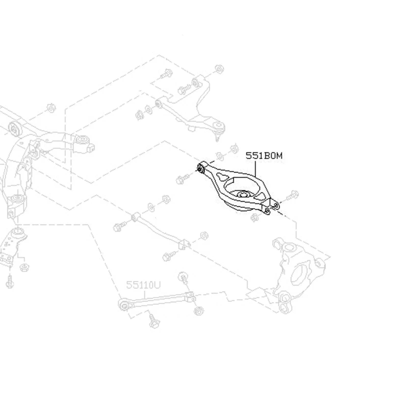 Godspeed Project Nissan 370Z (Z34) 09-18 Adjustable Rear Bucket Delete Toe Arm