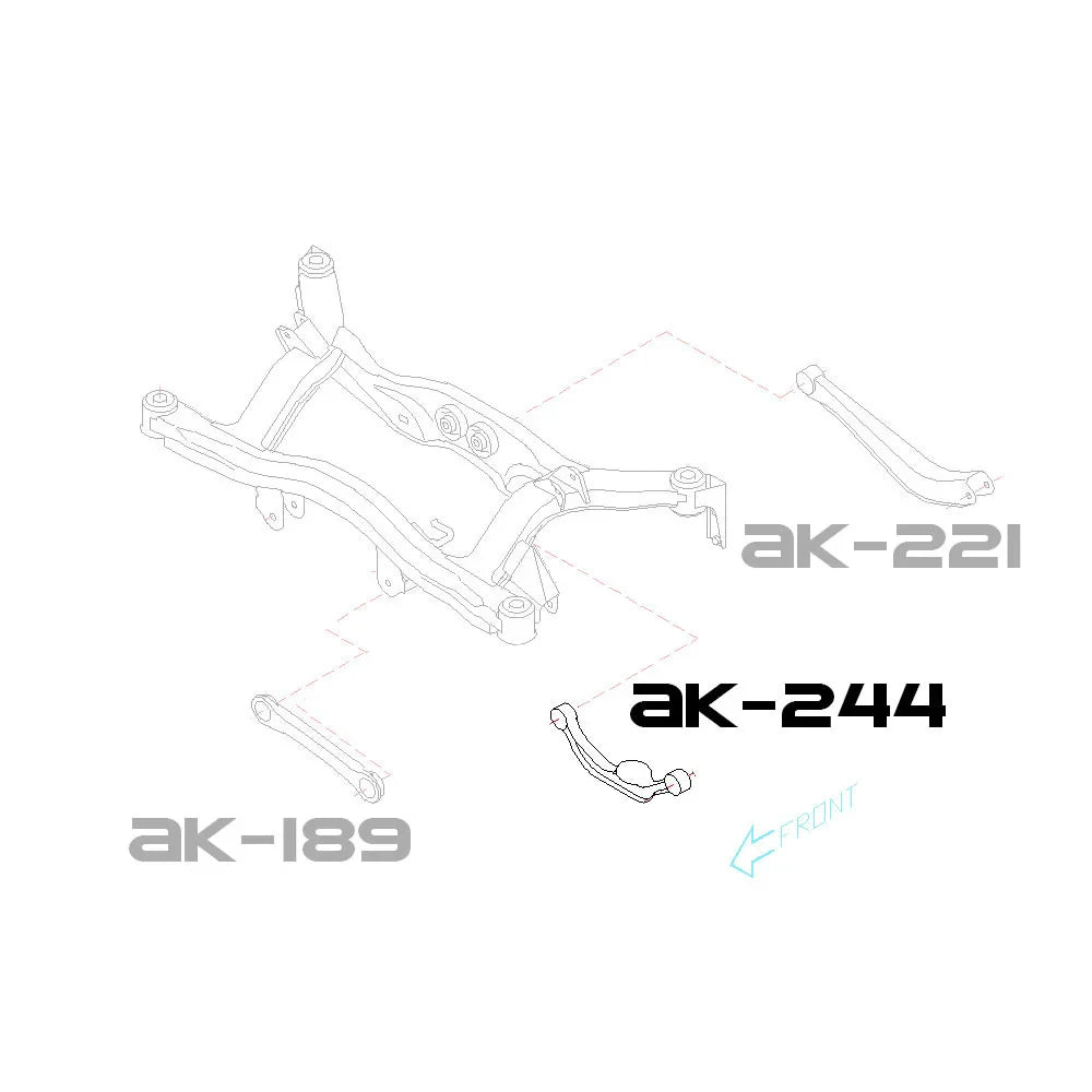 Godspeed Project Subaru Legacy (Bl/Bp) 04-09 Adjustable Rear Camber Arm ( Spherical Bearing)