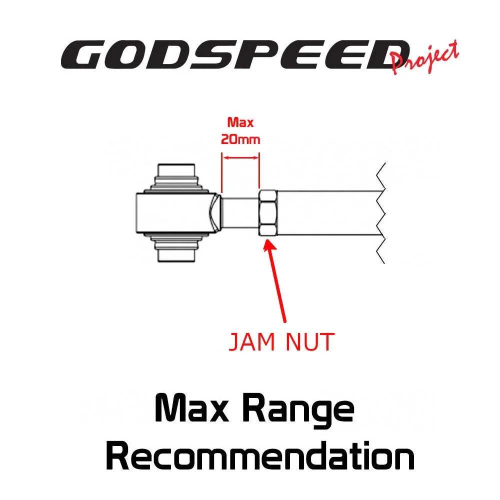 Godspeed Project Subaru Forester (Sh/Sj) 09-18 Gen3 Ajustable Rear Lower Control Arm (Spherical Bearing)