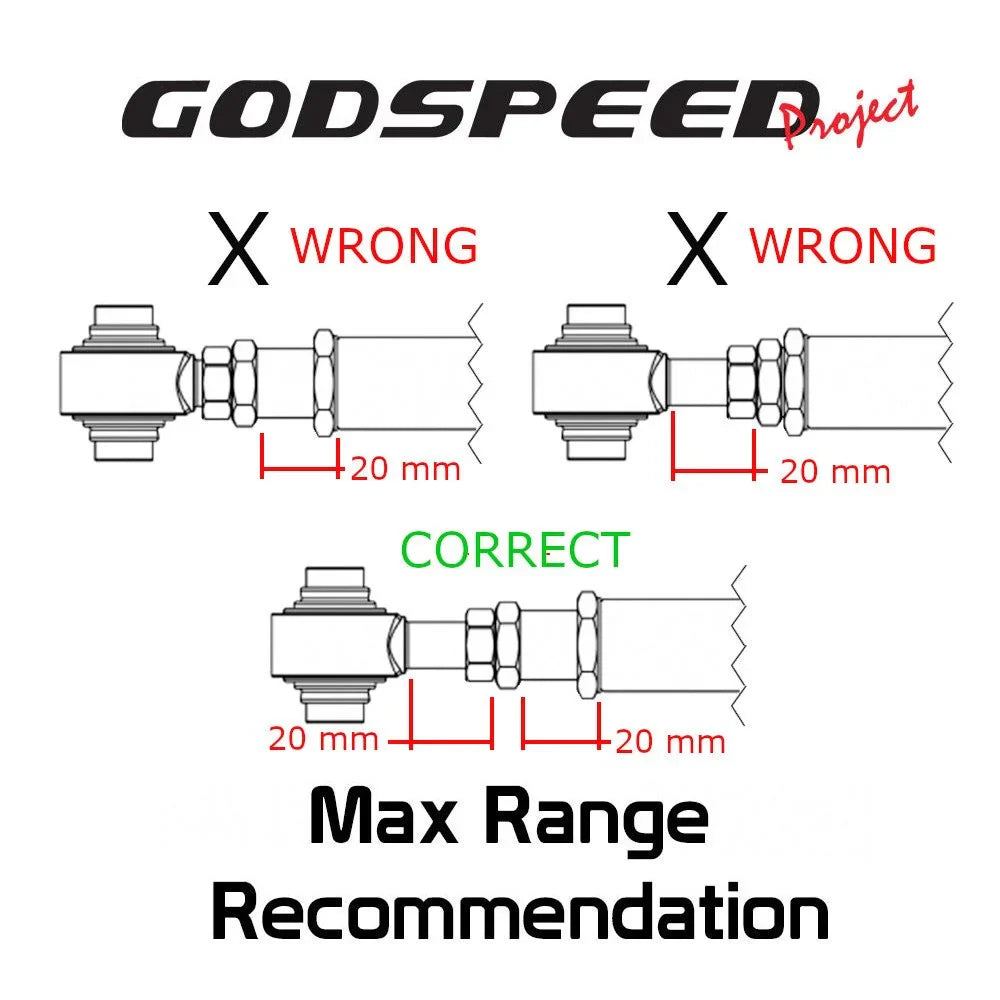 Godspeed Project Subaru BRZ 22+ (Zd8) Gen3 Ajustable Rear Lower Control Arm (Spherical Bearing)
