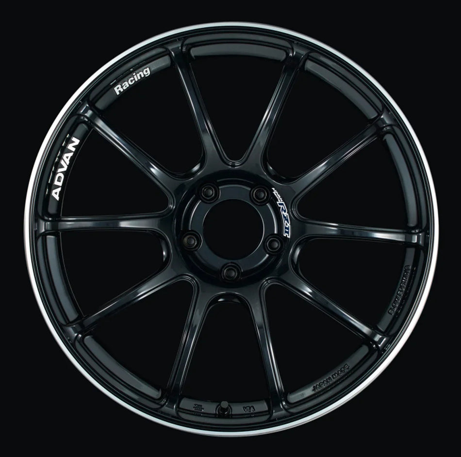 Advan RZII 17x8 +37 5-114.3 Racing Gloss Black Wheel