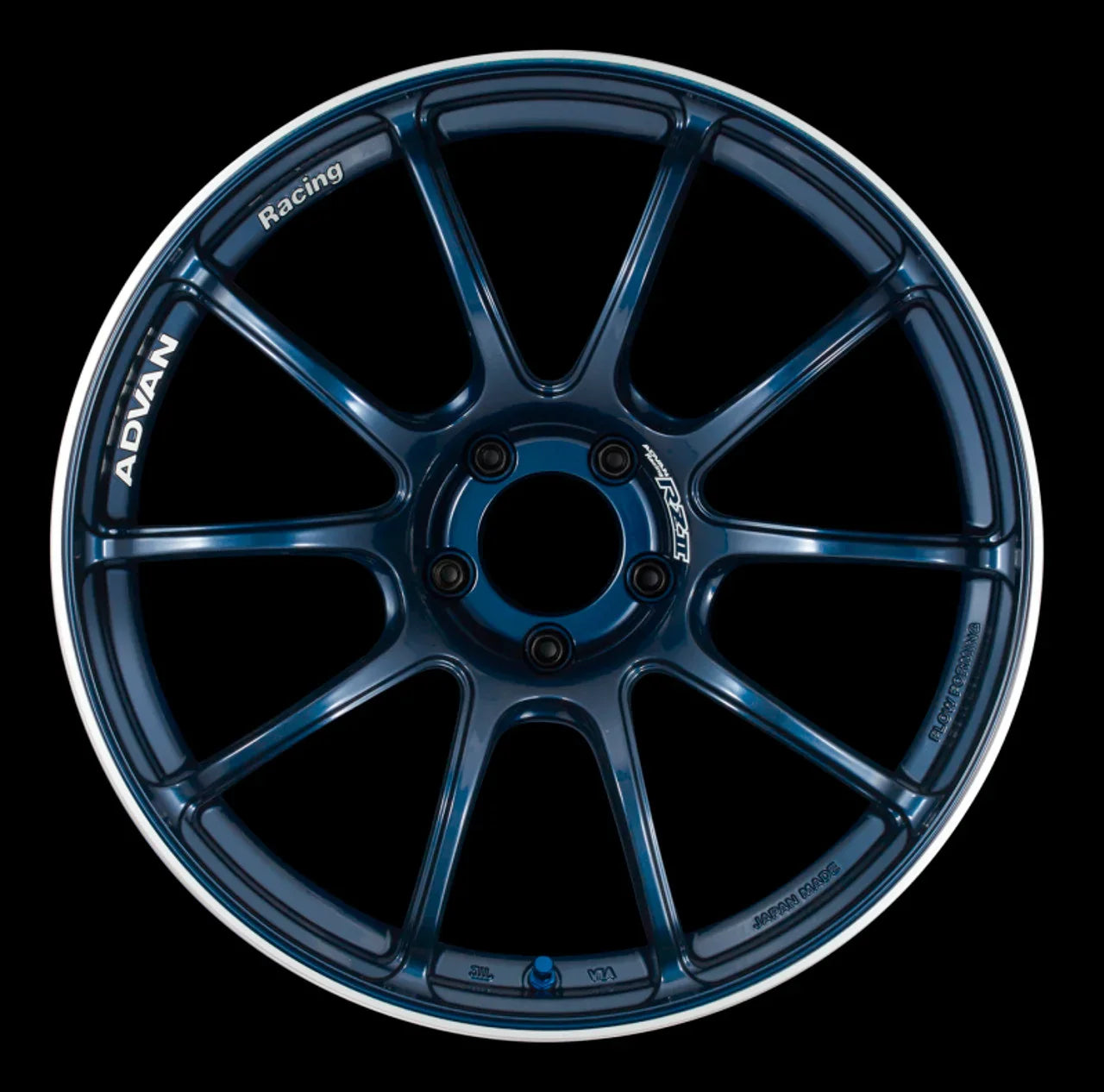 Advan RZII 18x9 +35 5-114.3 Racing Indigo Blue Wheel