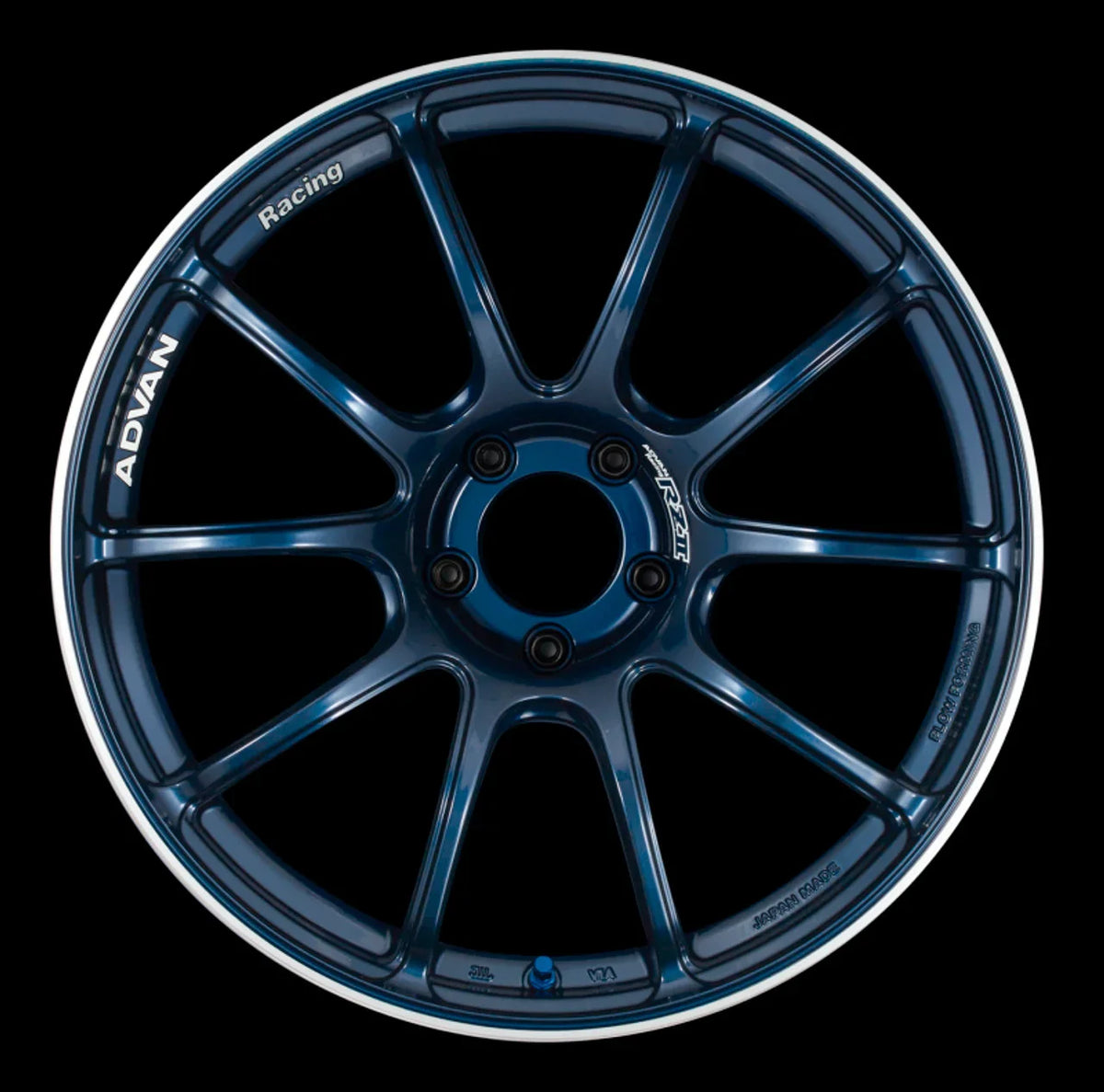 Advan RZII 19x10 +25 5-114.3 Racing Indigo Blue Wheel
