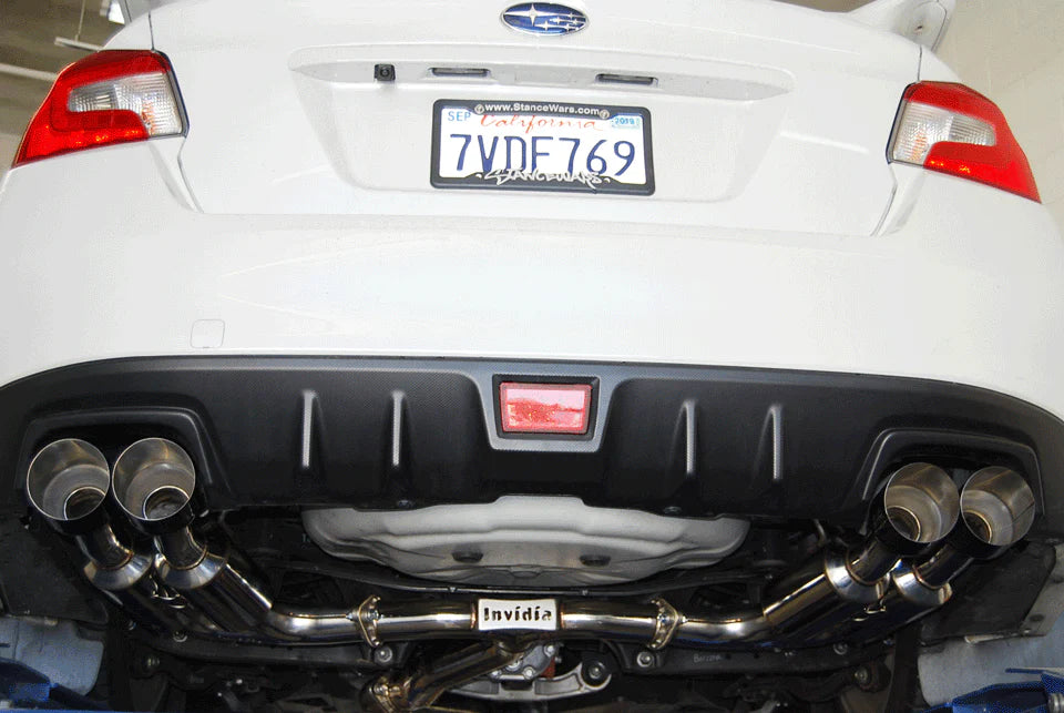 Invidia 2015+ Subaru WRX / STI Gemini/R400 Single Layer Quad Black Tip Cat-Back Exhaust