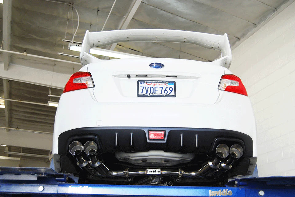 Invidia 2015+ Subaru WRX / STI Gemini/R400 Single Layer Quad Black Tip Cat-Back Exhaust