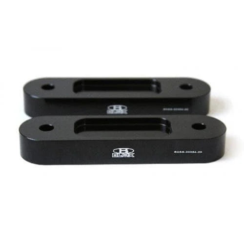 BLOX Honda S2000 Racing Front 20mm Thick Spacer Bump Steer Kit - Black (Lowered 1in and more)