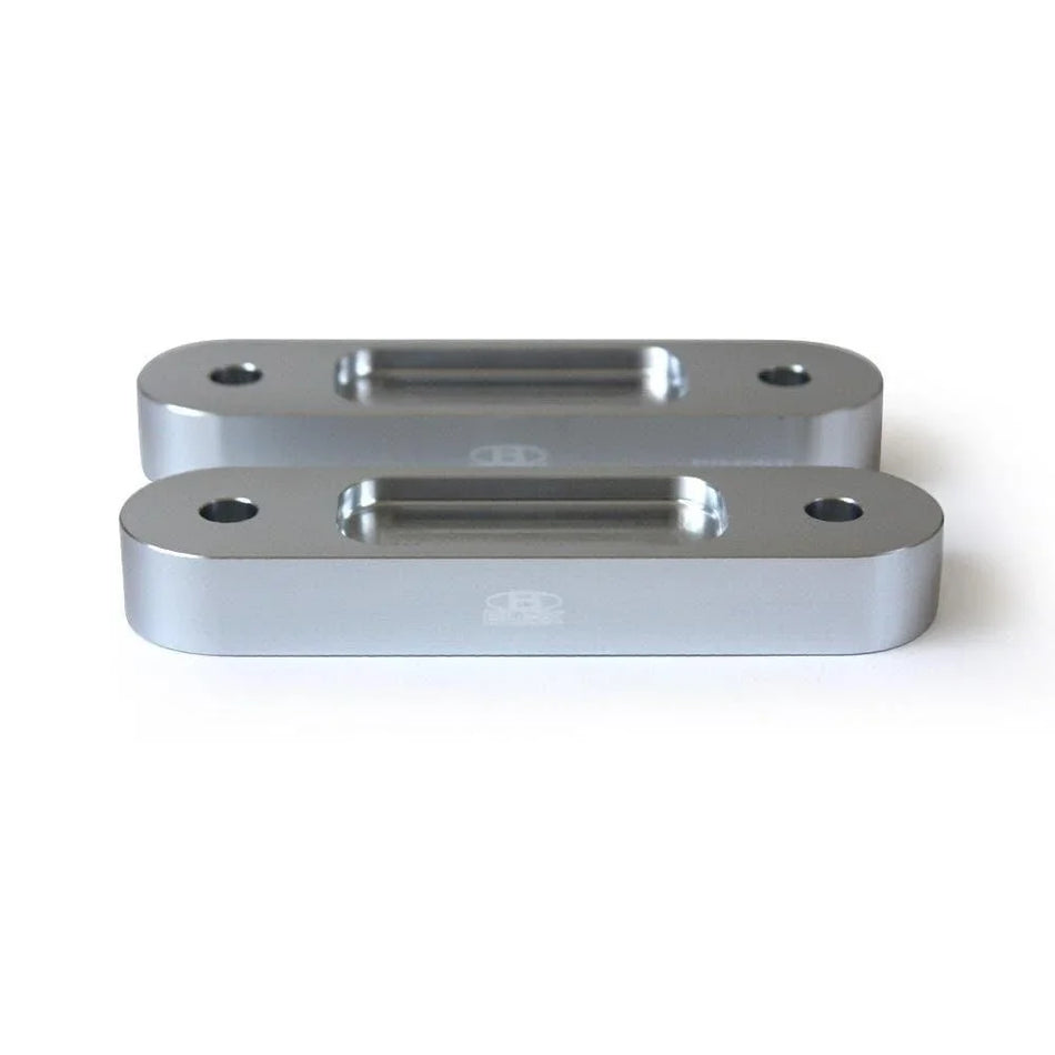 BLOX Honda S2000 Racing Front 20mm Thick Spacer Bump Steer Kit - Silver (Lowered 1in and more)