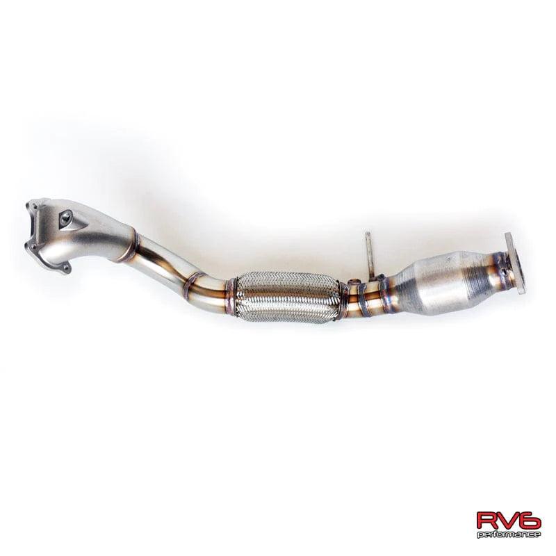 RV6 Performance Bellmouth Catted Downpipe 2012 - 2015 Honda Civic Si - Saikospeed