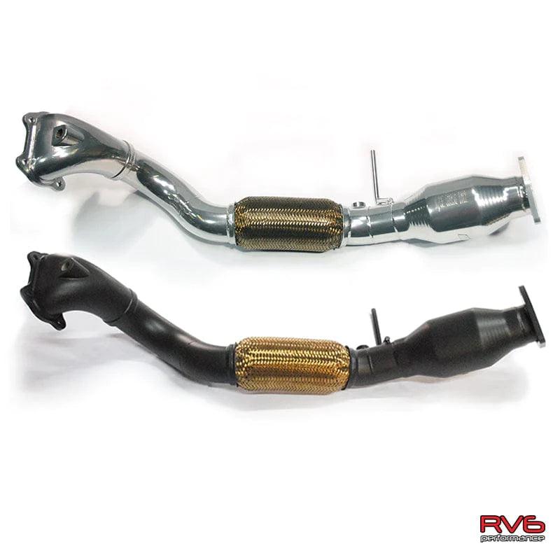 RV6 Performance Bellmouth Catted Downpipe 2012 - 2015 Honda Civic Si - Saikospeed
