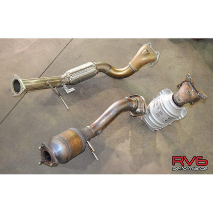 RV6 Performance Bellmouth Catted Downpipe 2012 - 2015 Honda Civic Si