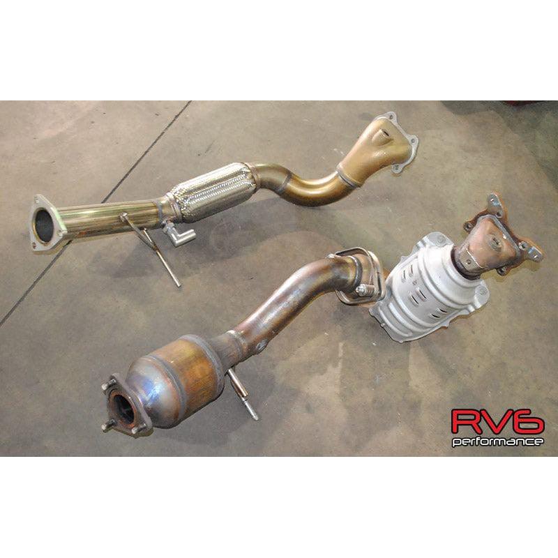 RV6 Performance Bellmouth Catted Downpipe 2012 - 2015 Honda Civic Si - Saikospeed