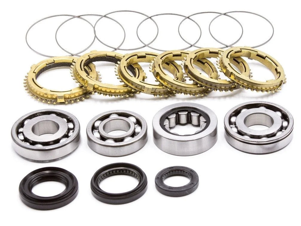 Synchrotech 2002-2004 RSX Type S K20 6 speed - Includes: SYN118 Carbon synchro set  (Dual Cone 5/6), SP117 Synchro Springs,   BSK-K20-0204 Bearing and Seal Kit