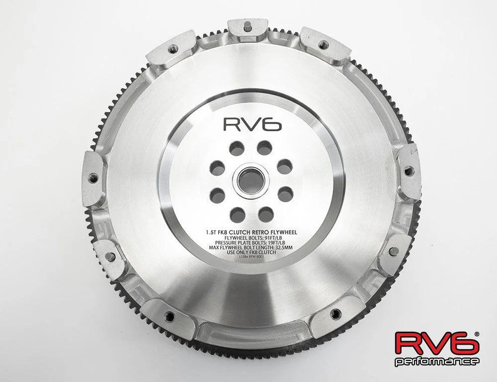 RV6 Performance 1.5T FK8 Clutch Retro Flywheel For 2016+ Honda Civic 1.5T (Type R Retrofit)
