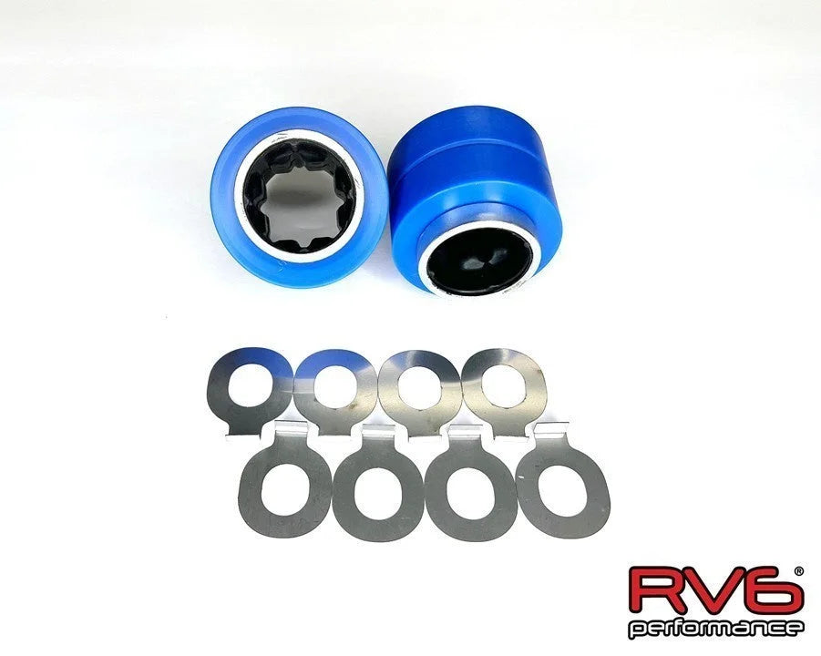 RV6 Performance 16+ CivicX Solid Front Compliance Mount Bushings And Shims V2 Replacement Kit