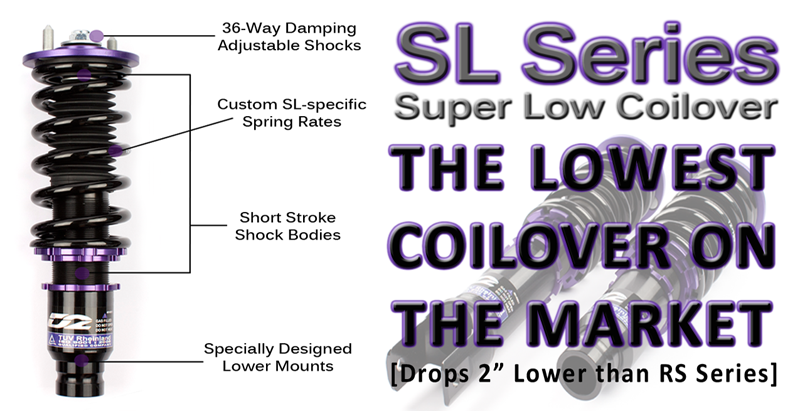 D2 Racing SL Coilovers 03-07 Honda Accord 03-08 Acura TSX
