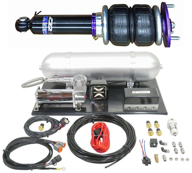 D2 Racing Air Struts w/ VERA AccuAir e+ Connect Pressure 17+ Honda Civic