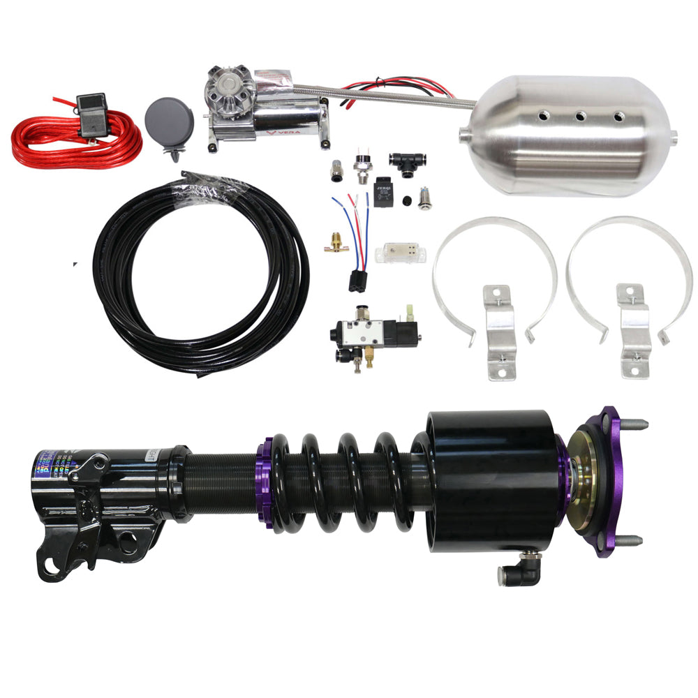 D2 Racing RS Coilovers w/ Front Air Cups + Gold Control System 17+ Honda Civic