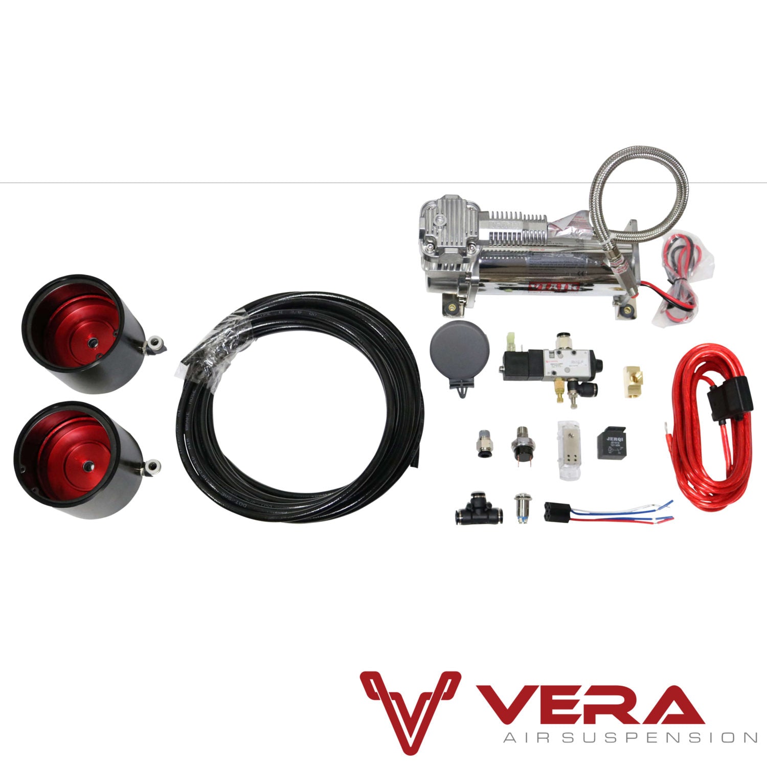 D2 Racing RS Coilovers w/ Front Air Cups + Gold Tankless Control System 17+ Honda Civic