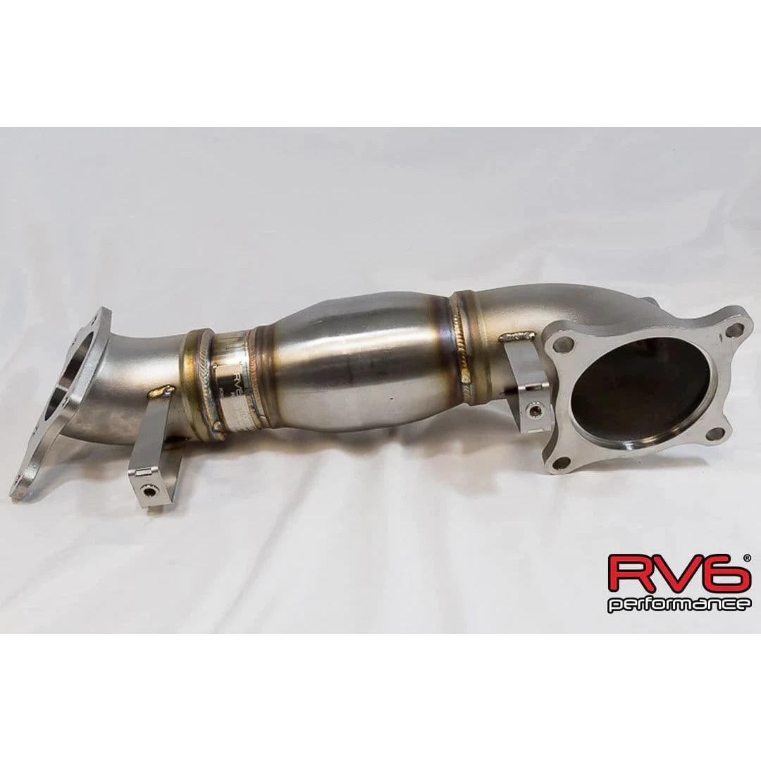 RV6 Performance High Temp Catted Downpipe for 17+ Civic Type R 2.0T FK8/FL5 - Saikospeed