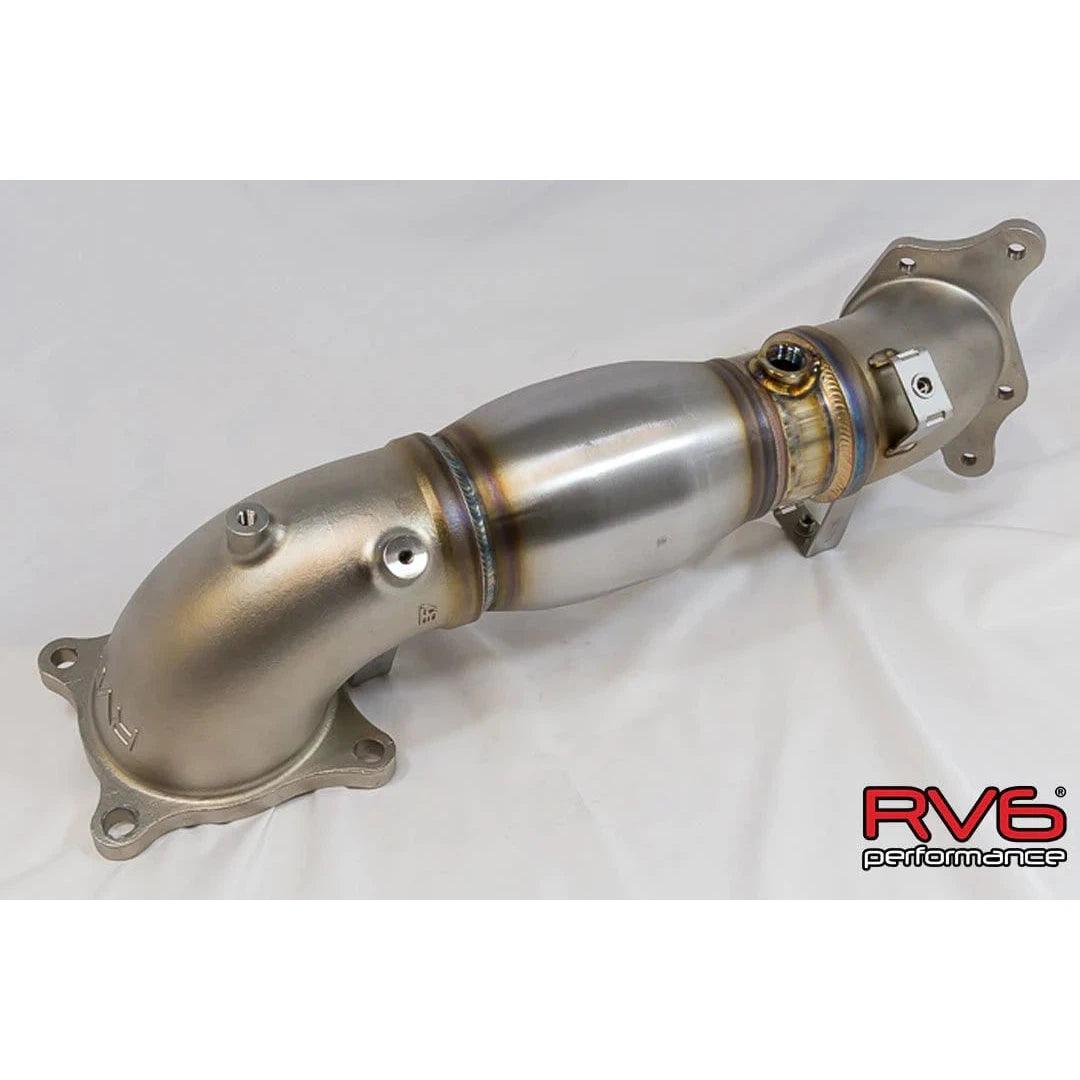 RV6 Performance High Temp Catted Downpipe for 17+ Civic Type R 2.0T FK8/FL5 - Saikospeed