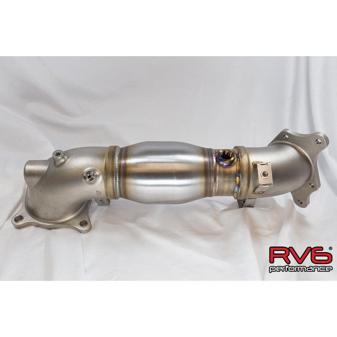 RV6 Performance High Temp Catted Downpipe for 17+ Civic Type R 2.0T FK8/FL5 - Saikospeed