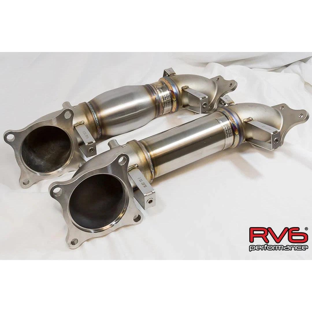 RV6 Performance High Temp Catted Downpipe for 17+ Civic Type R 2.0T FK8/FL5 - Saikospeed