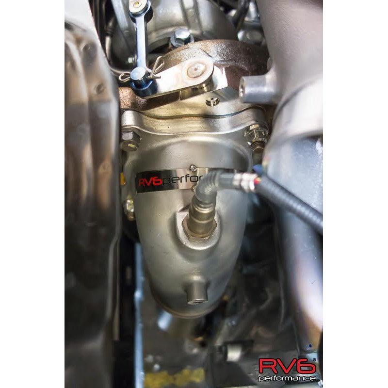 RV6 Performance High Temp Catted Downpipe for 17+ Civic Type R 2.0T FK8/FL5 - Saikospeed