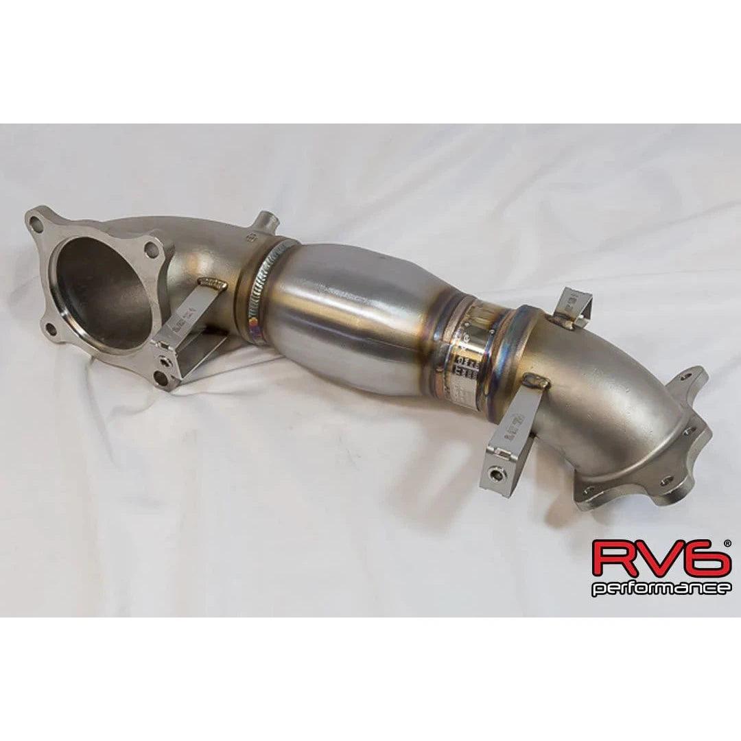 RV6 Performance High Temp Catted Downpipe for 17+ Civic Type R 2.0T FK8/FL5 - Saikospeed