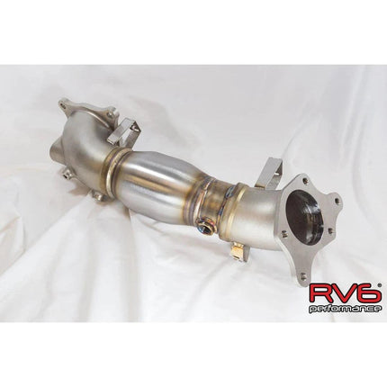 RV6 Performance High Temp Catted Downpipe for 17+ Civic Type R 2.0T FK8/FL5