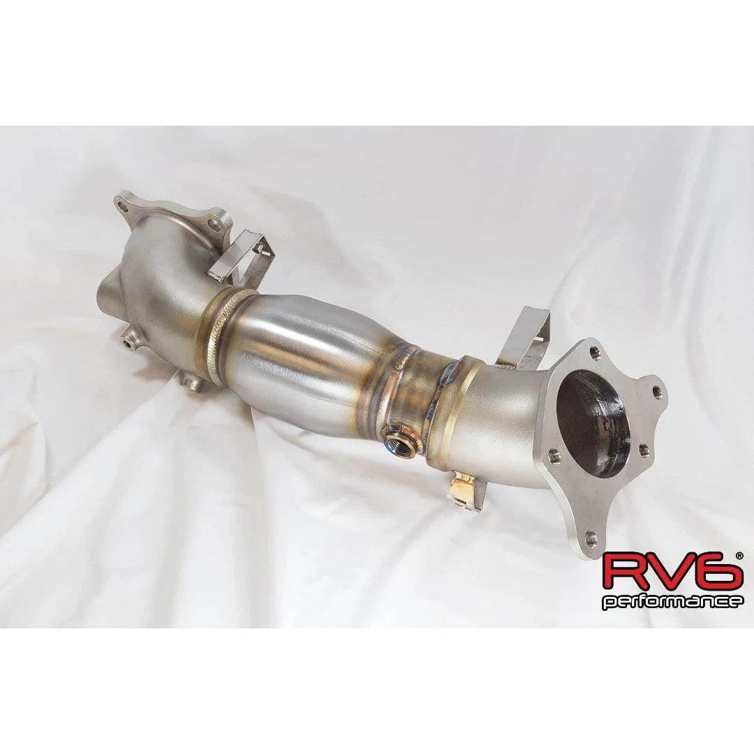 RV6 Performance High Temp Catted Downpipe for 17+ Civic Type R 2.0T FK8/FL5 - Saikospeed
