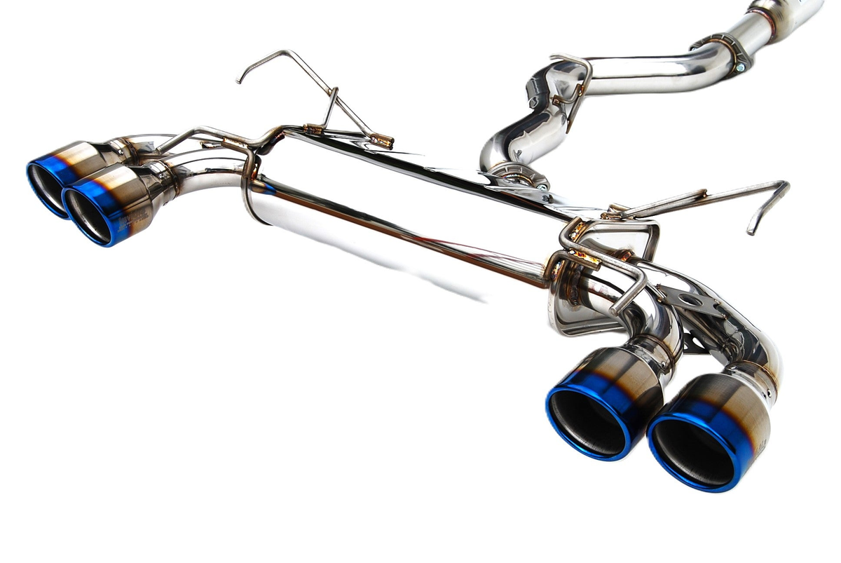 Invidia 08-11 STi Hatch / 11 WRX Hatch Dual Q300 Titanium Tip Cat-back Exhaust