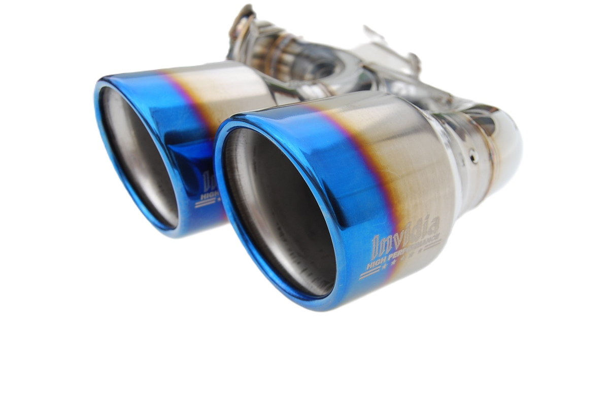 Invidia 08-11 STi Hatch / 11 WRX Hatch Dual Q300 Titanium Tip Cat-back Exhaust
