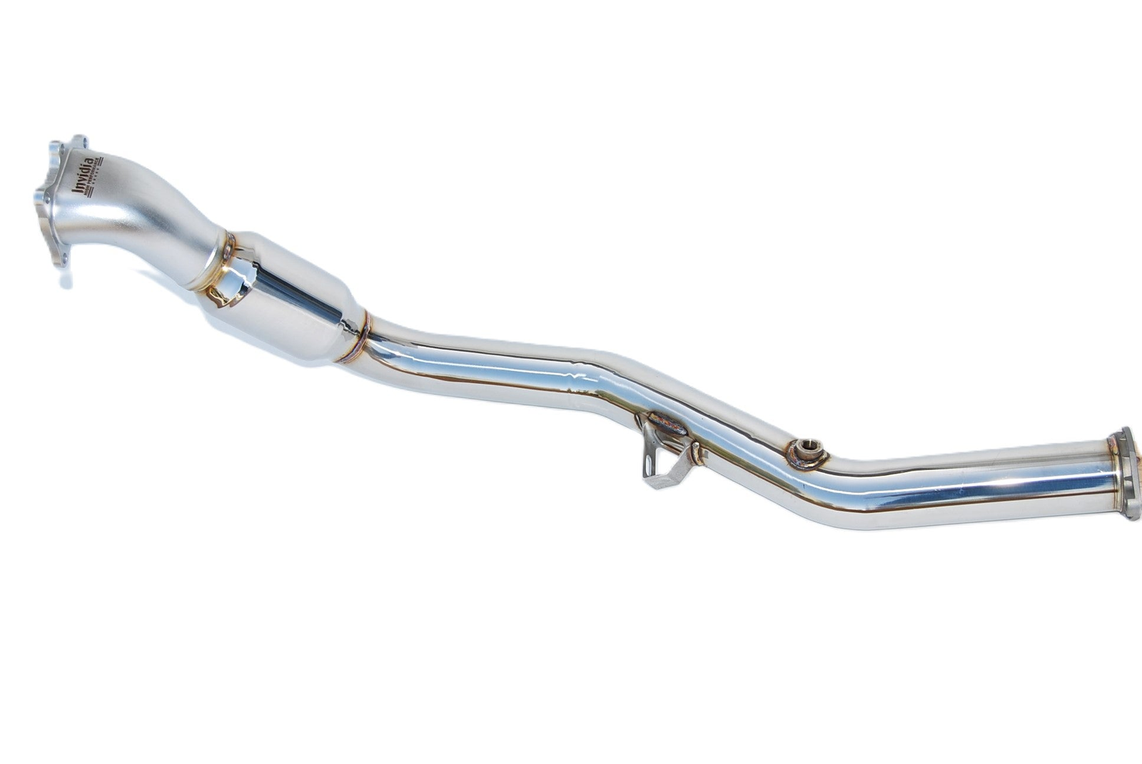 Invidia 05+ AT LGT Polished Divorced Waste Gate Downpipe with High Flow Cat