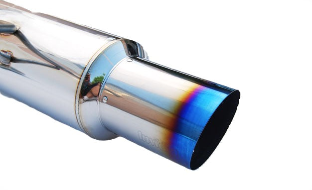 Invidia 08-09 WRX Sedan 76mm (101mm tip) RACING Titanium Tip Cat-back Exhaust
