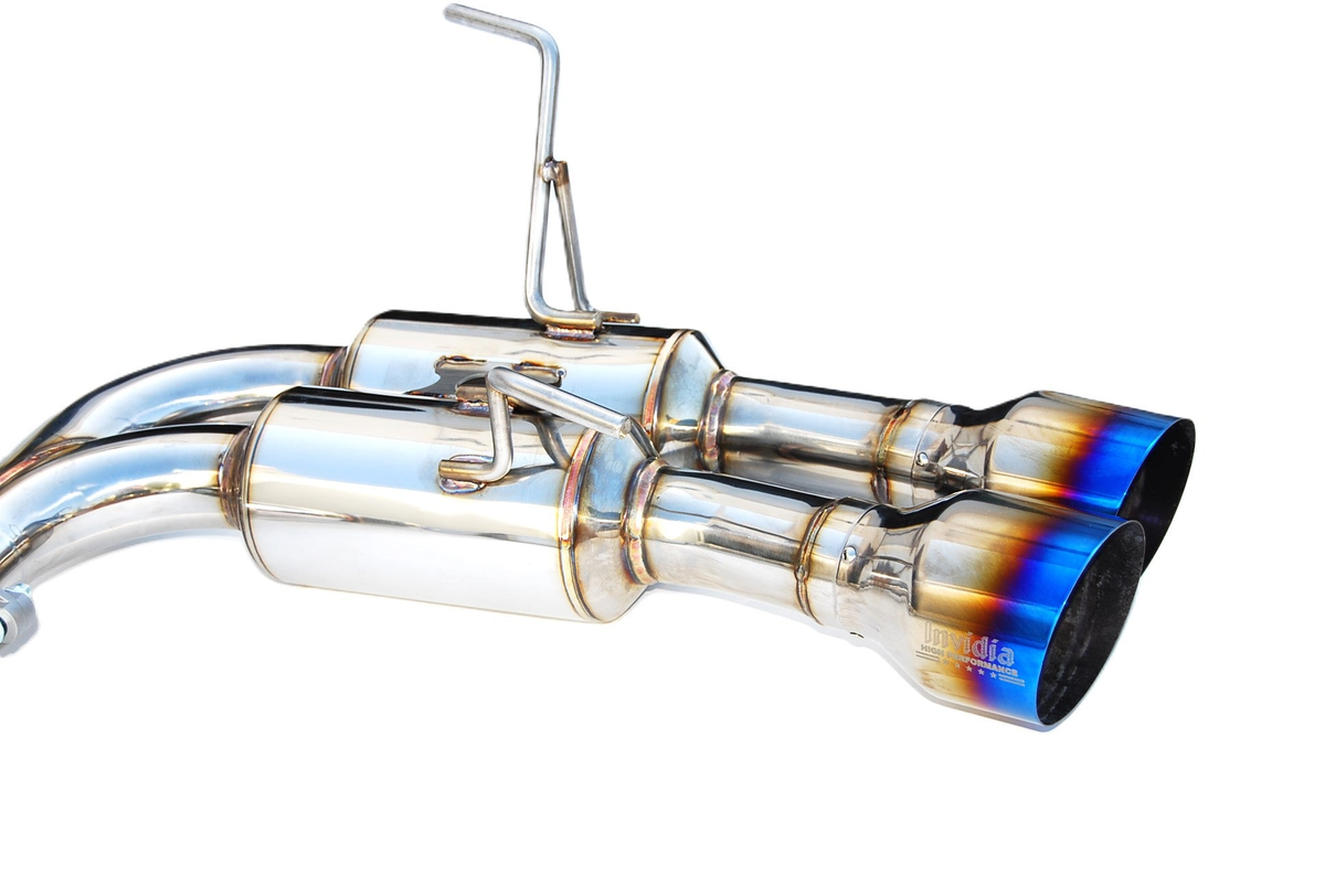 Invidia 11-14 Subaru WRX / STI Sedan Gemini/R400 Single Layer Quad Titanium Tip Cat-back Exhaust