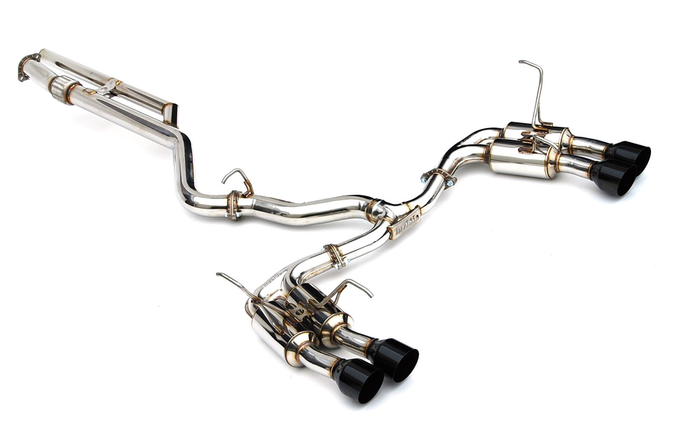 Invidia 2022+ Subaru WRX Gemini Single Layer Quad Black Tip Cat-Back Exhaust