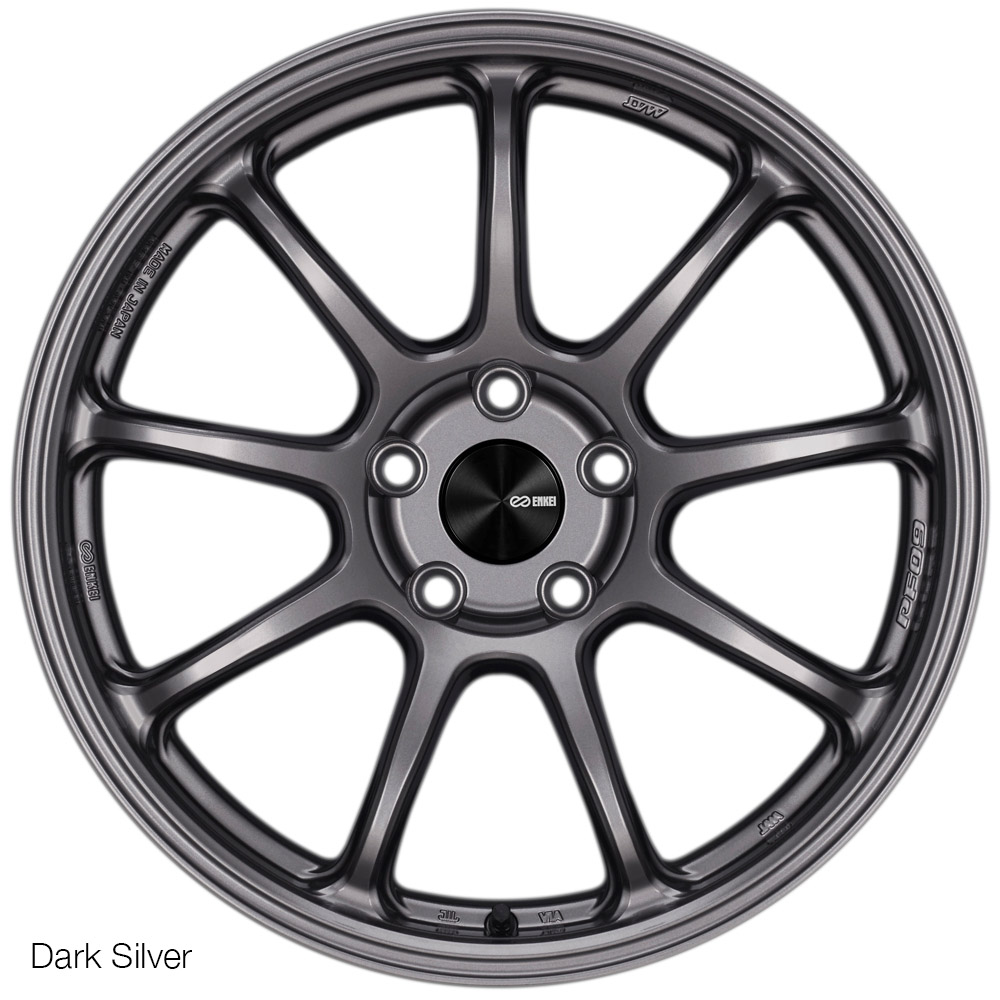 Enkei TRIUMPH 17x8 5x114.3 +40mm Offset 72.6mm Bore Gloss Black Wheel