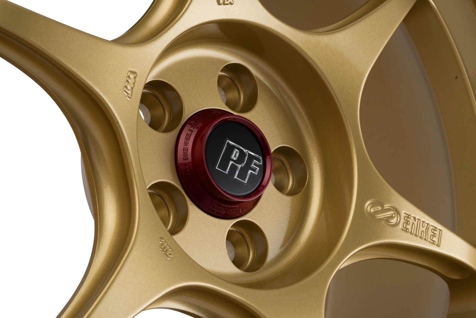 Enkei PF06 18x8.5in 5x114.3 BP 45mm Offset 75mm Bore Gold Wheel