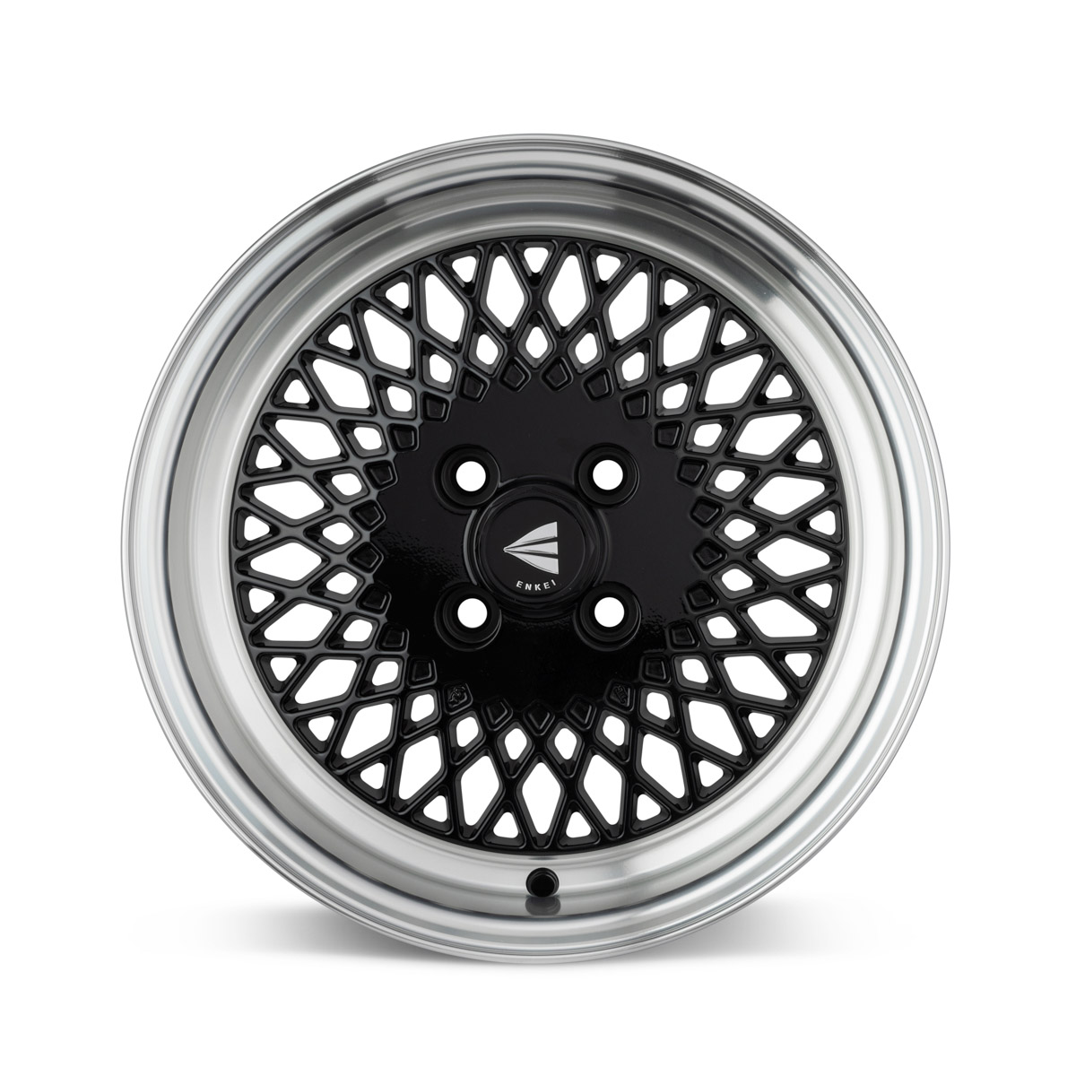 Enkei92 Classic Line 15x8 25mm Offset 4x100 Bolt Pattern Black Wheel