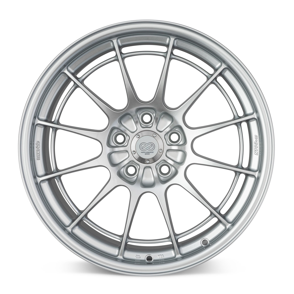 Enkei NT03+M 18x9.5 5x100 40mm Offset Silver Wheel
