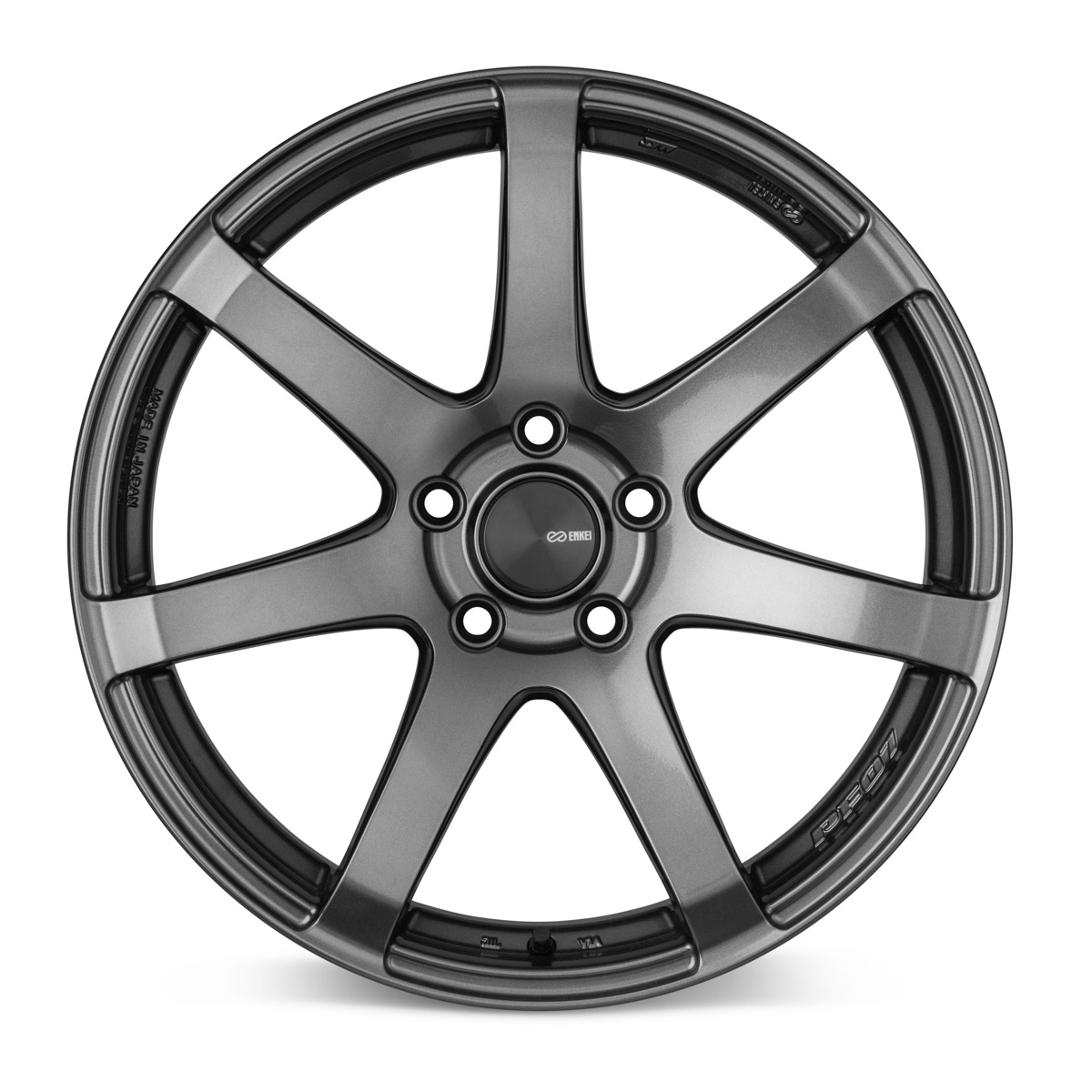 Enkei PF07 18x8 5x112 50mm Offset 75mm Bore Silver Wheel