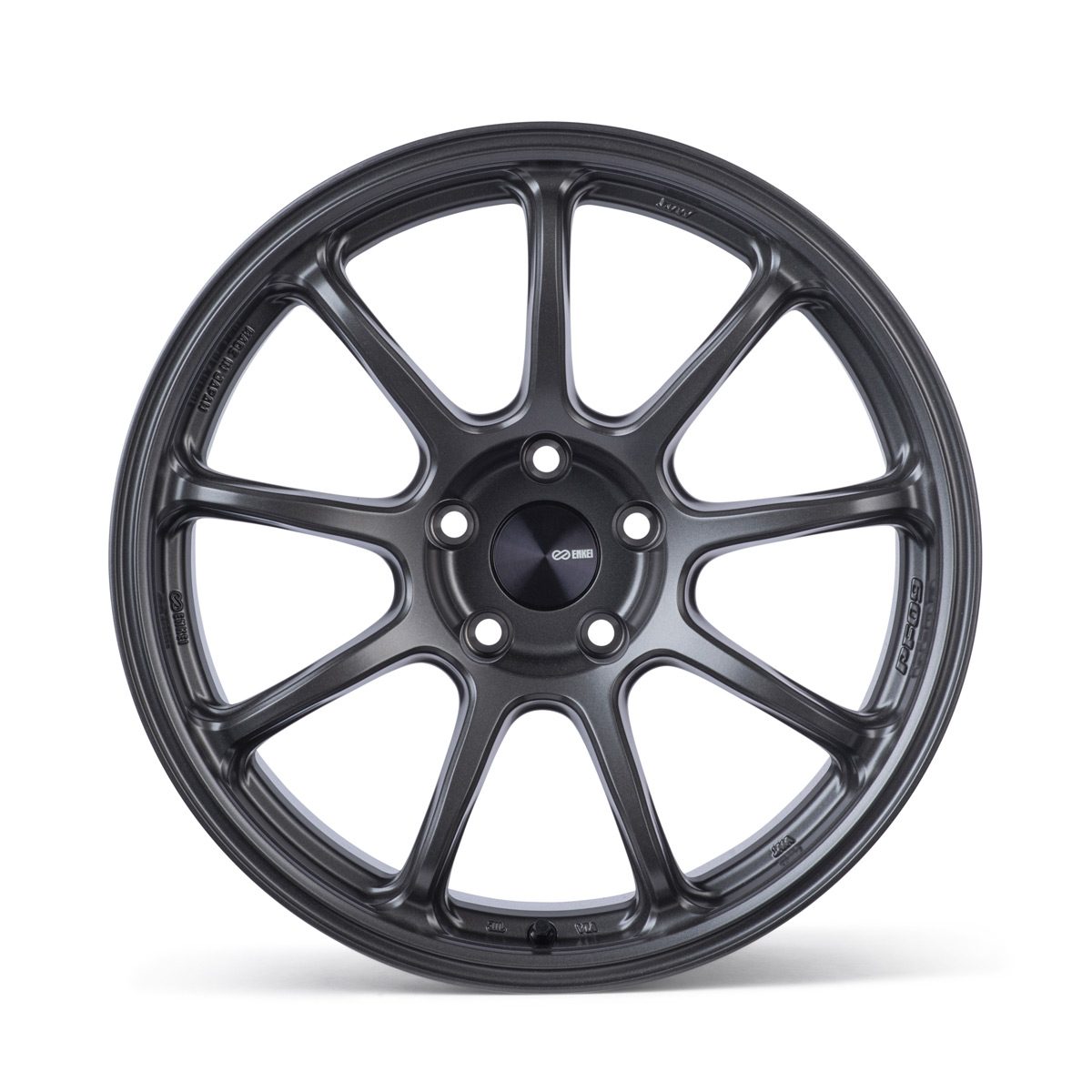 Enkei PF09 17x8 5x112 25mm Offset 75mm Bore Matte Gunmetal Wheel